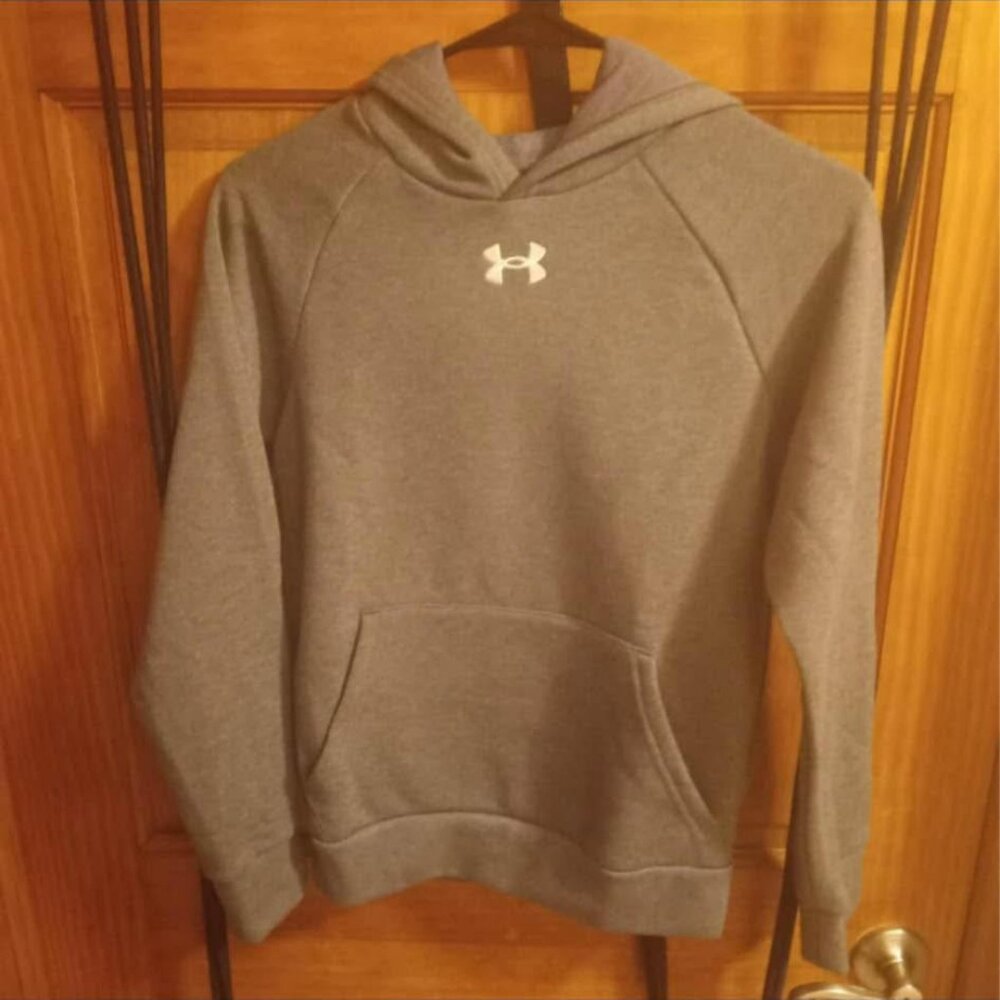 Under Armour Rival Fleece Hoodie Youth Size Medium  Gray